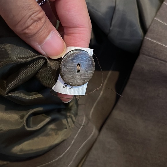 Miss Me Vintage Trending Longline Vest sz M (runs small) Brown Pinstripe - Picture 9 of 15